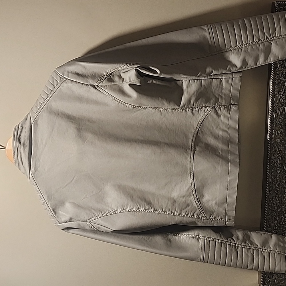 Womens PU leather moto jacket - Picture 3 of 3